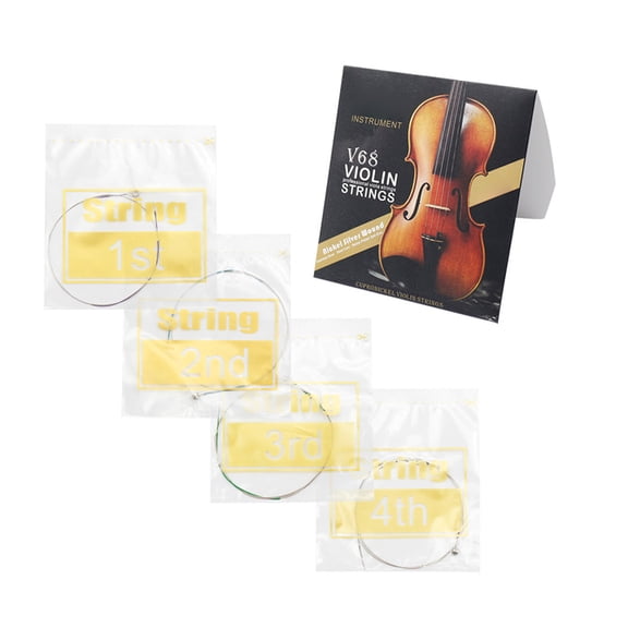 violin string Full Universal Full Set E-A-D-G Violin Fiddle String Strings Steel Core -silver Wound with -plated Ball End for 4/4 3/4 1/2 1/4 Violins