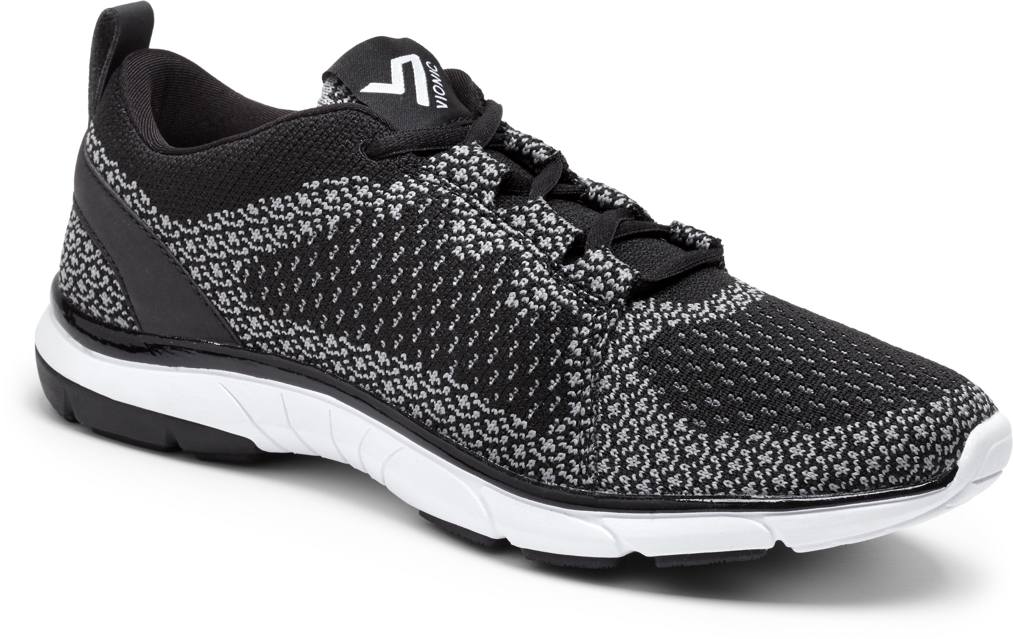 vionic women's flex sierra lace-up black/charcoal 6.5 - Walmart.com