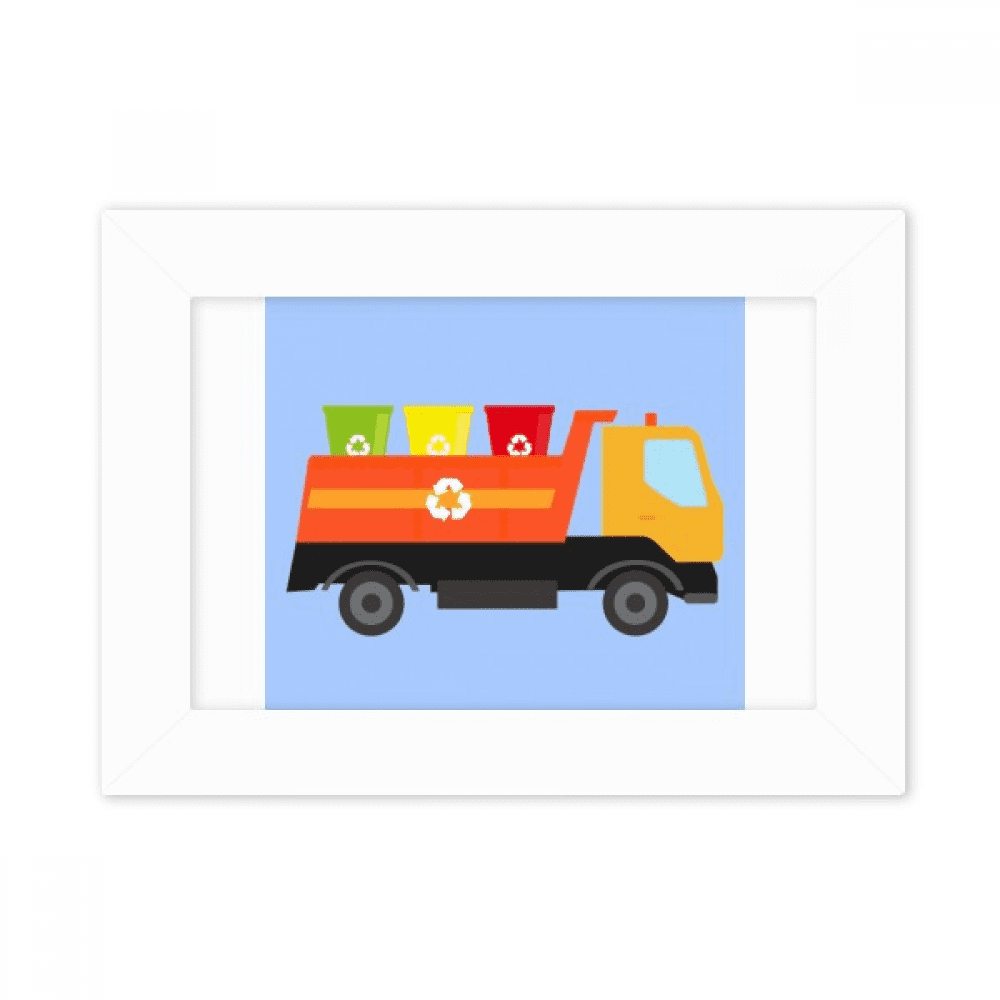 Trash Picture Frame virescence af garbage truck photo mount frame picture art painting ...