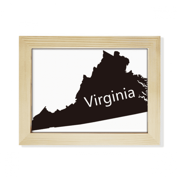 virginia ameusa map outline desktop photo frame picture art decoration painting 6x8 inch