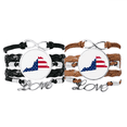 thumbnail image 1 of virginia bracelet hand strap leather wristband double set, 1 of 4