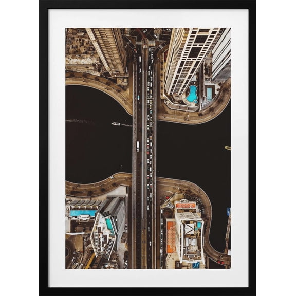 vision from the top Framed Art Modern Wall Decor