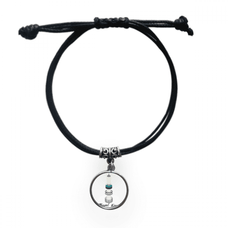 visiting seoul tower in south korea bracelet leather wristband black jewelry