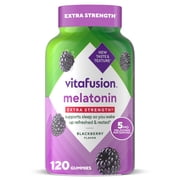 vitafusion Extra Strength Melatonin Gummy Vitamins, Sleep Supplements, 120 Count