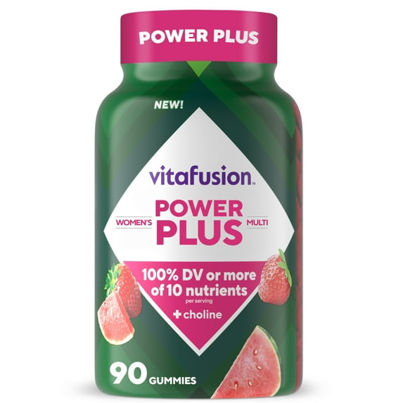 vitafusion Power Plus Women’s Multi Plus Choline, Strawberry & Watermelon Flavor, 90 Count