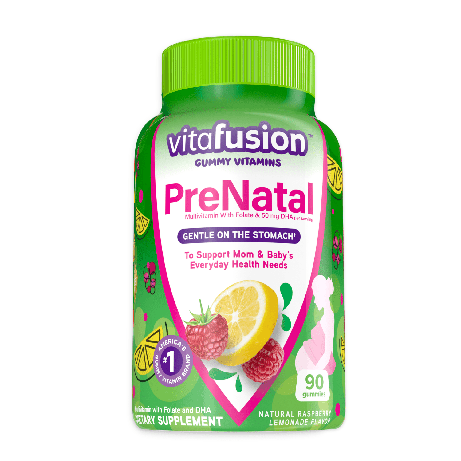 vitafusion PreNatal Gummy Vitamins, Raspberry Lemonade Flavored