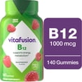 thumbnail interactive-video image 1 of vitafusion Vitamin B12 Gummy Vitamins, 1,000 mcg, Raspberry Flavored, 140 Count, 1 of 14