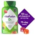 thumbnail image 1 of vitafusion Vitamin D3 Gummy Vitamins, 50 mcg, Peach, Blackberry and Strawberry Flavored, 150 Count, 1 of 14