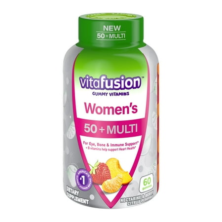 vitafusion Women's 50+ Daily Multivitamin, Gummy Vitamins, 60 Ct