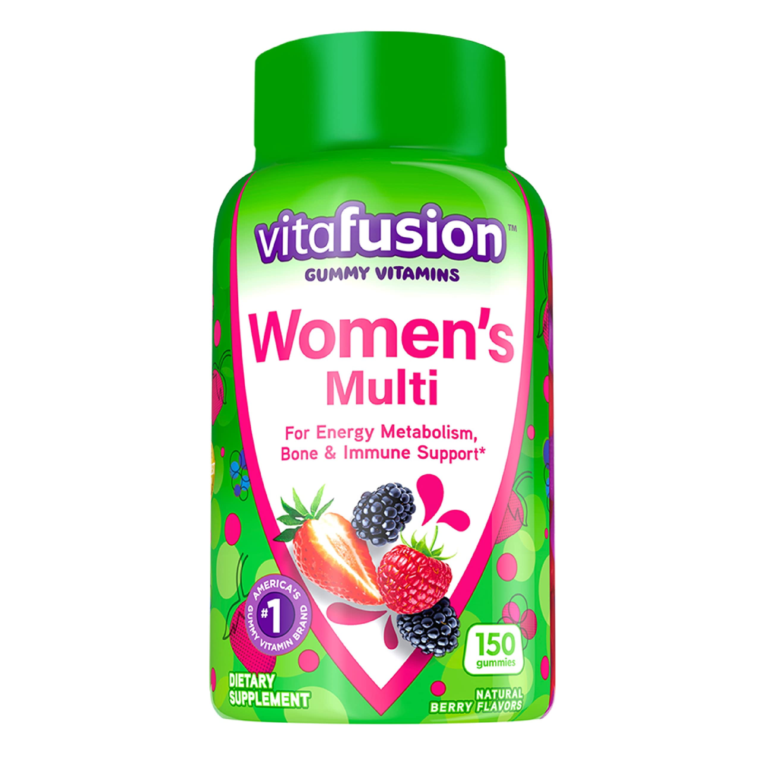 vitafusion Womens Multivitamin Gummies, Berry Flavored Daily Vitamins