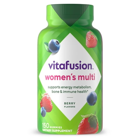vitafusion Womens Multivitamin Gummies, Daily Vitamins for Women, Berry Flavored, 150 Count