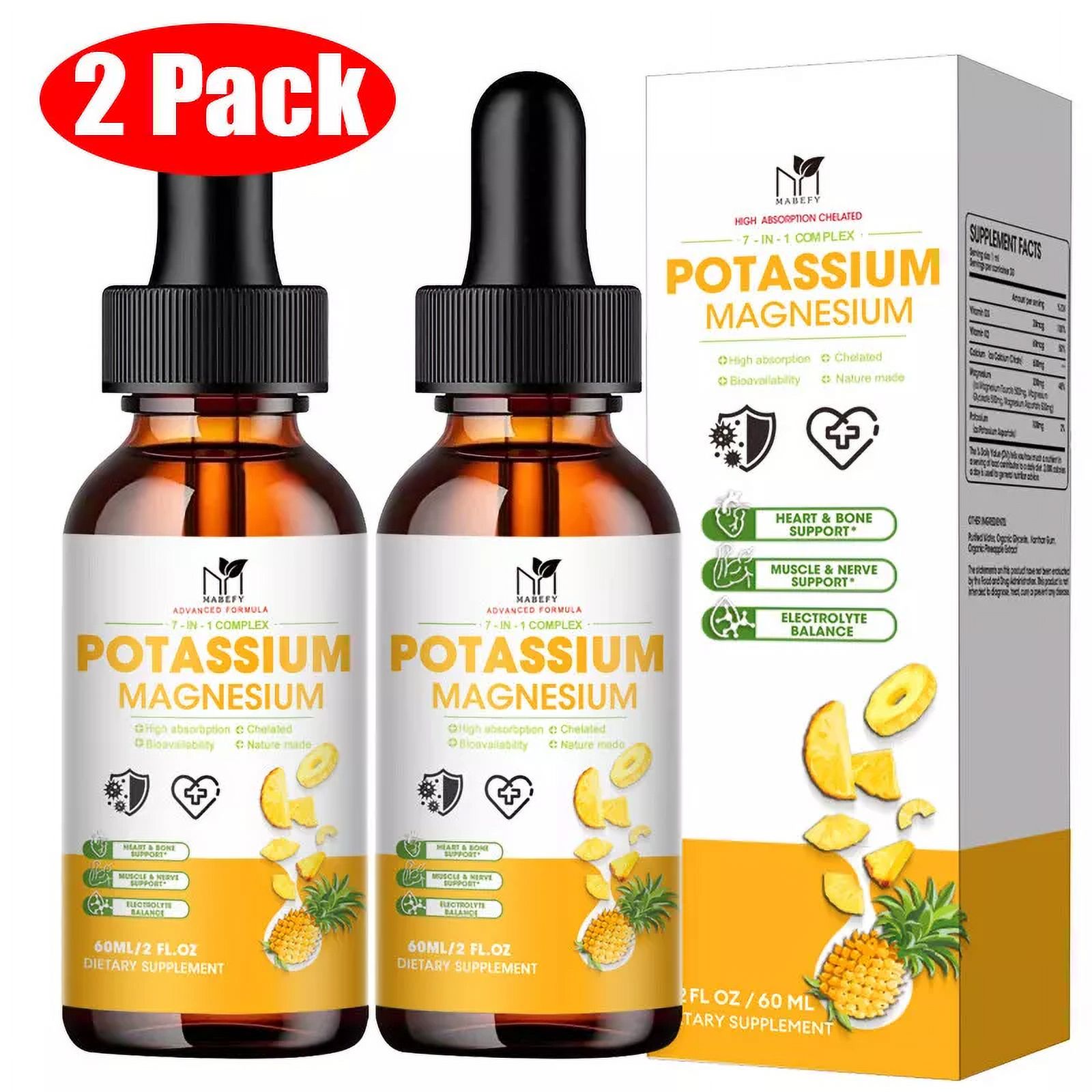 vitagen 2 Packs Magnesium Liquid Drops, Magnesium Glycinate,Improve