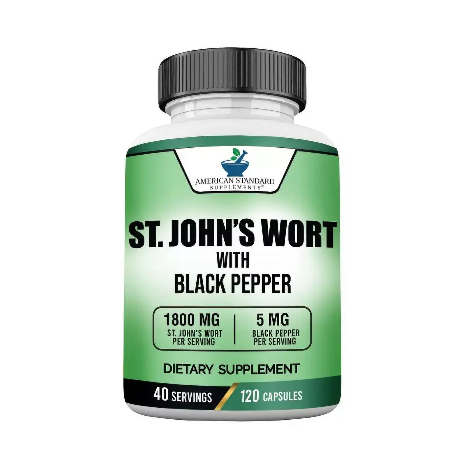 vitagen St. John’s Wort 1800mg Per Serving with Black Pepper Fruit