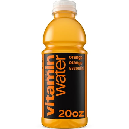 vitaminwater Essential Orange-Orange Flavored Water Beverage, 20 fl oz Bottle