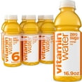 thumbnail image 1 of vitaminwater Rise Zero Sugar Orange Flavored Water Beverage, 16.9 fl oz, 6 Pack Bottles, 1 of 15
