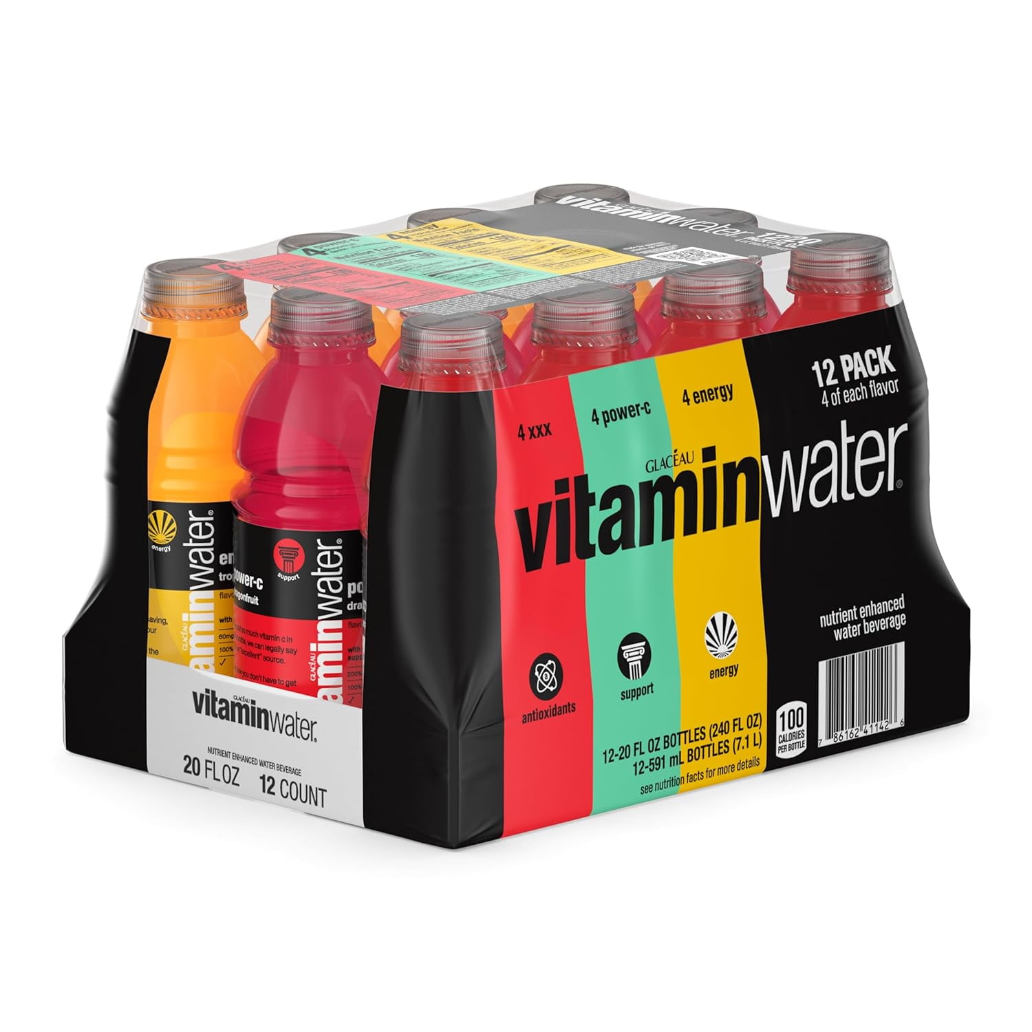 vitaminwater variety pack Bottles, 20 fl oz, 12 Pack