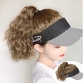 thumbnail image 1 of viviaBella Hat Wig Hat with Hair Ponytail Wig Baseball Cap with Hair Brown Long Wavy Hair Wig for Women, 1 of 10