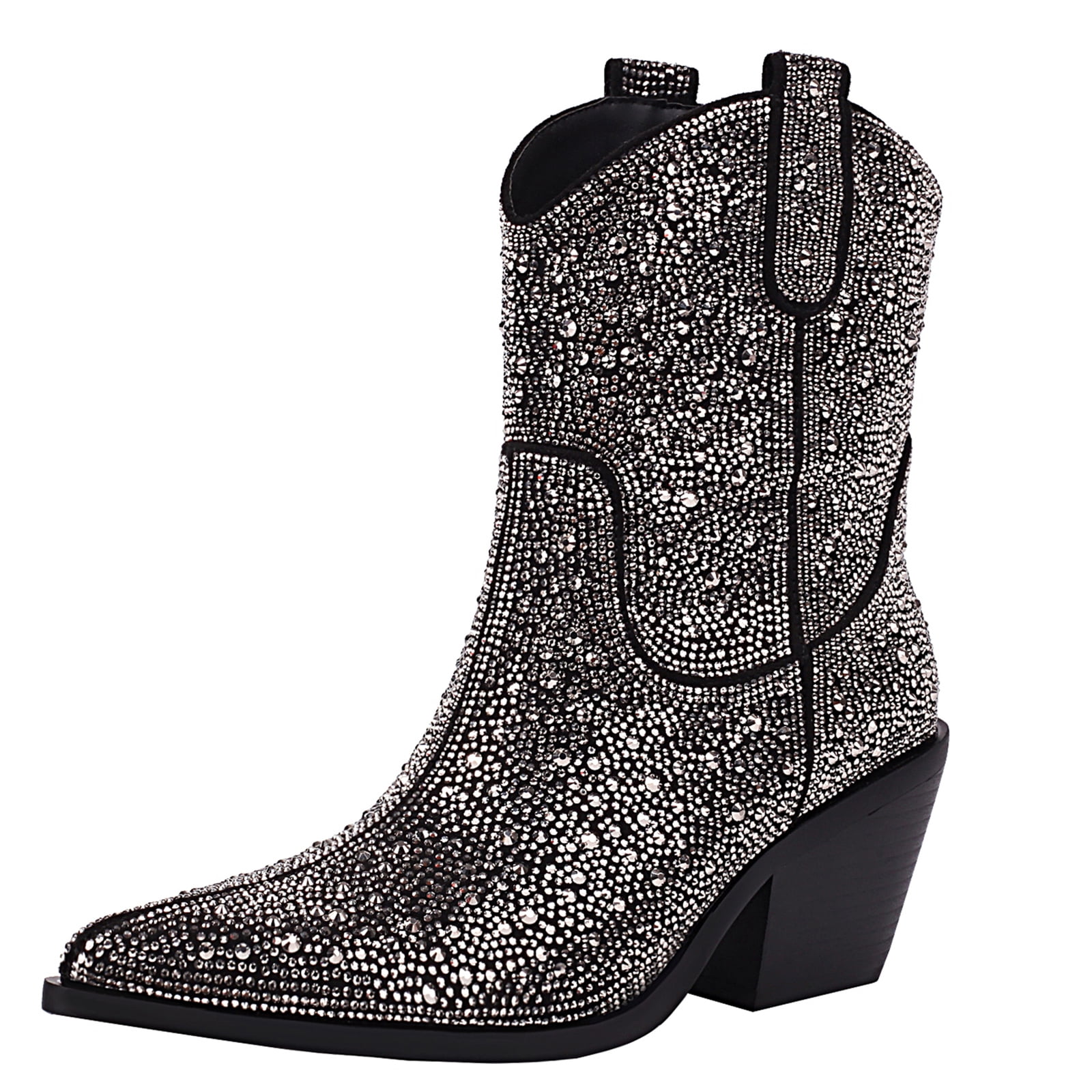 Lemonade glitter cowboy boots silver shoes from lemonade uk