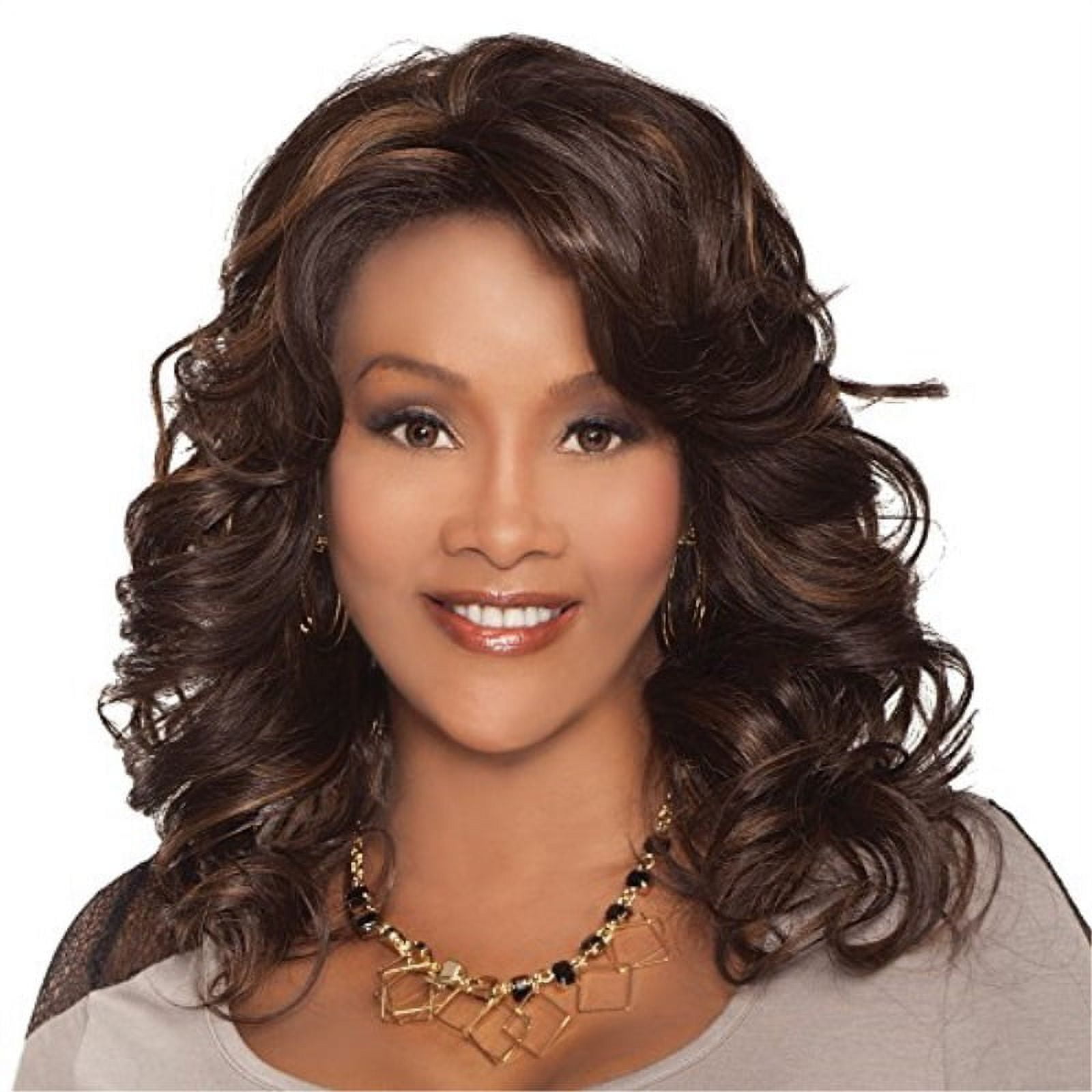 Vivica A. Fox (Edeline) - Synthetic Swiss Lace Front Wig in JET