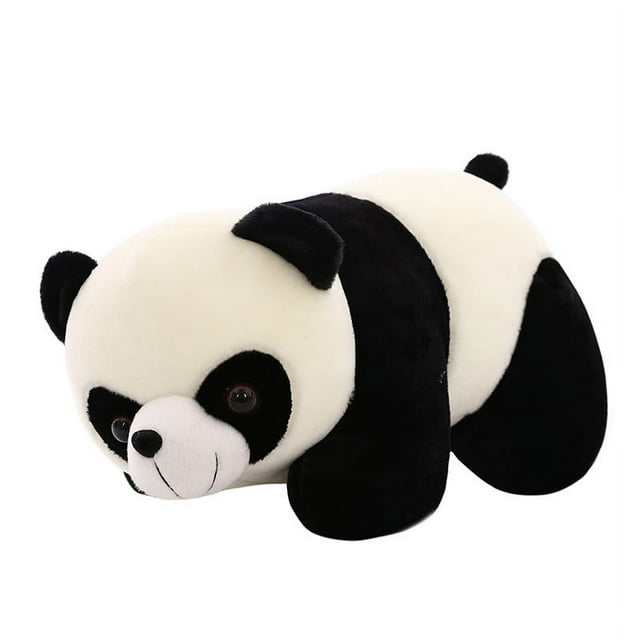 vivid giant panda plush toy black and white panda sleeping panda doll