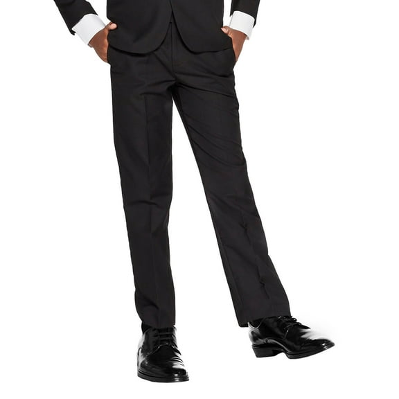 vkwear Boys Kids Juniors Slim Fit Flat Front Dress Pants Slacks Trousers (6)