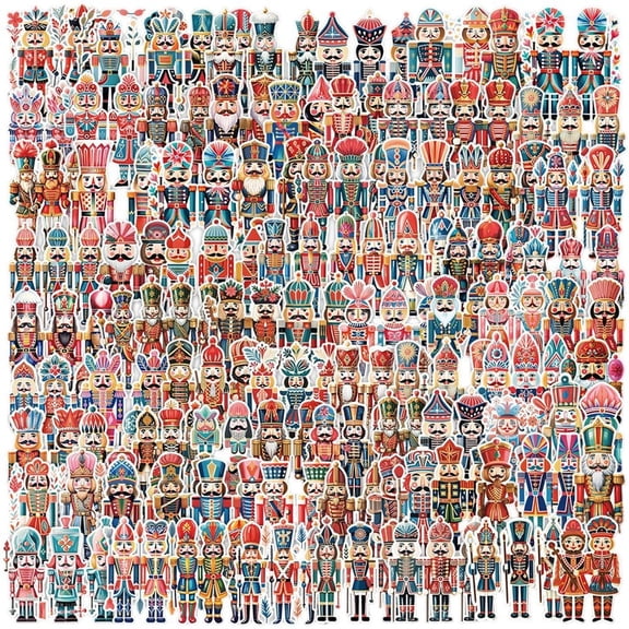 vlrwzc 100Pcs/Set Cartoon The Nutcracker Stickers Waterproof Graffiti Stickers Cute Decorative Bottle Stickers for and Teens