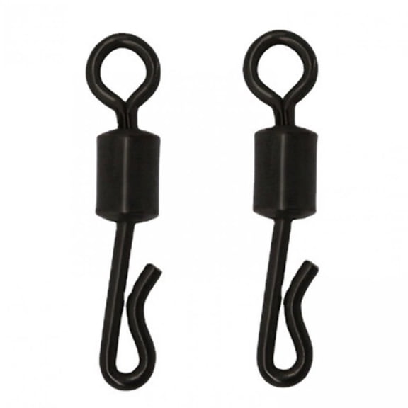 vlrwzc 100pcs Quick Change Swivels, Carp Coarse Fishing Tackle Rings Rigs Clips Links Connector