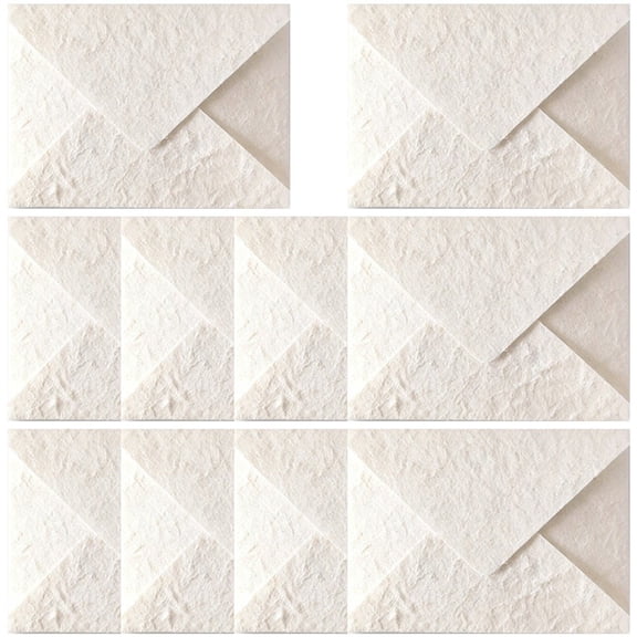 vlrwzc 10PCS Embossed Textured Envelopes Wedding Invitation Business Stationery