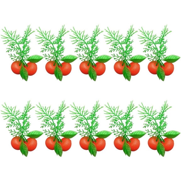 vlrwzc 10Pcs Artificial Tangerine Model Simulation Fake Fruit for Holiday Home Kitchen Decor