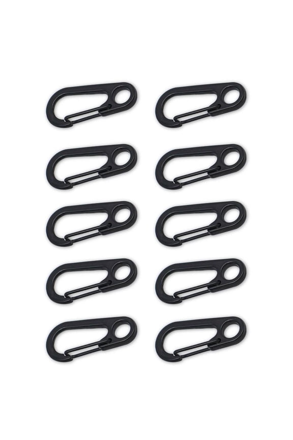 10Pcs Mini Carabiner Clips Tiny Alloy Spring Snap Hook Keychain Clasps EDC Small Hanging Buckle For Backpack Camping Bottle