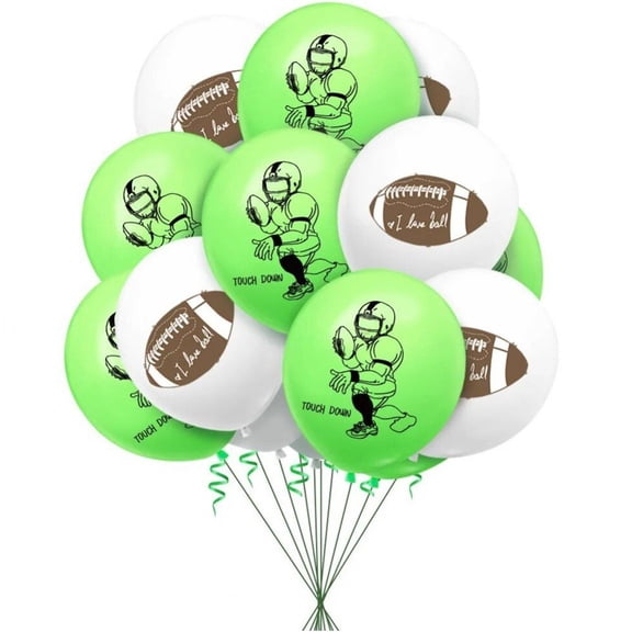 vlrwzc 12Inch American Football Latex Balloons for Sports Theme Birthday Party Decoration