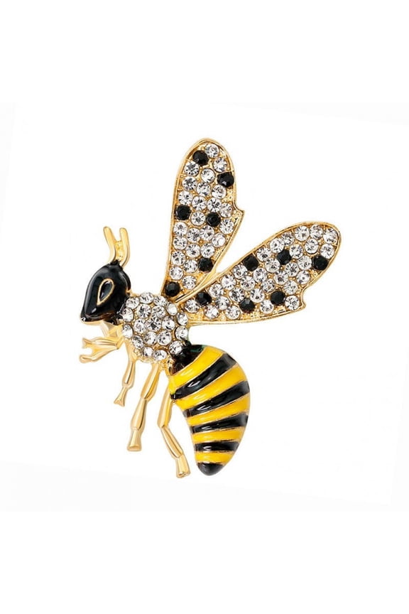 1PC Exquisite Insect Brooch Series Female Cute Little Bee Brooch Pin Crystal Rhinestone Brooch Brooch Jewelry