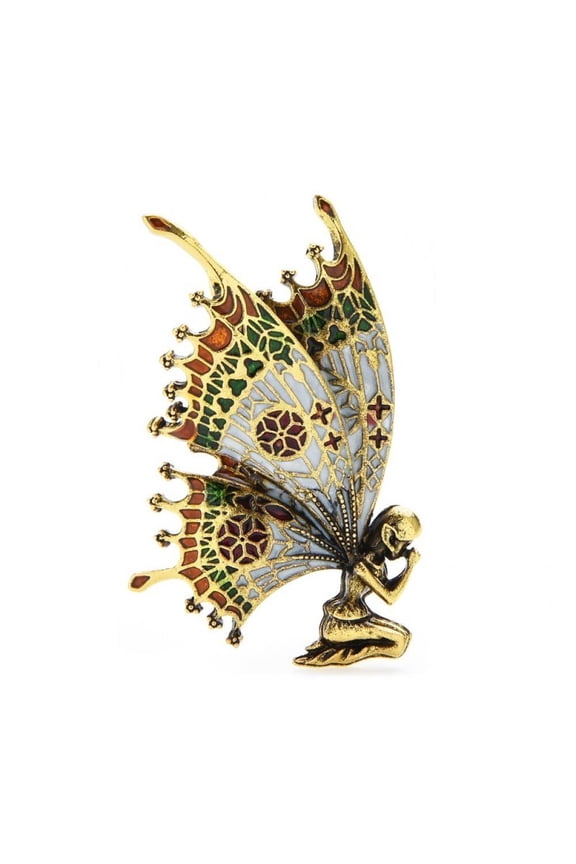 1PC Vintage Butterfly Wings Fairy Brooches Quality Enamel Women Brooch Pins Designer Jewelry Gift Brooches For Women