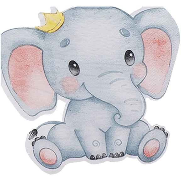 vlrwzc 2Packs Leaf Animal Shape Disposable Paper Napkins Jungle Theme Party Tableware
