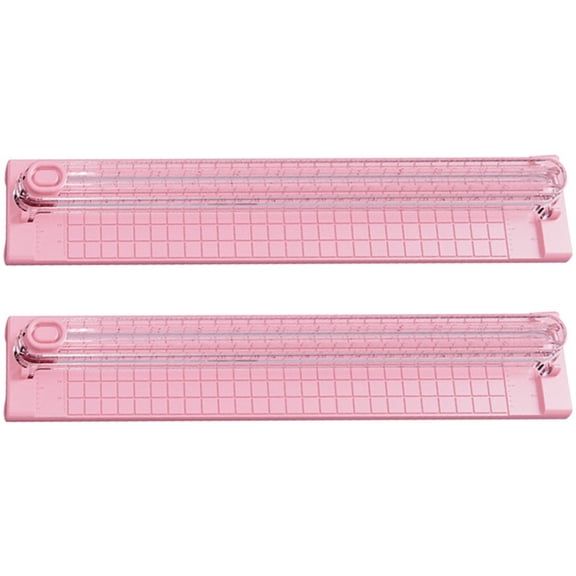 vlrwzc 2Pcs/Set Portable A3 Paper Cutter Trimmer Mini Paper Cutter Scrapbooking Tool with Security Safeguard for Craft Paper Cardstock