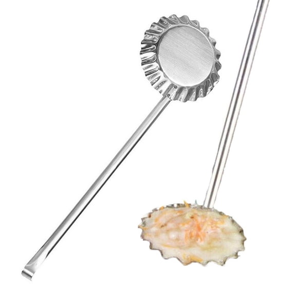 vlrwzc 2pcs Stainless Steel Meatball Spoon Pancake Scoop Kitchen Meat Fried Utensils Mold Non-stick Pie Maker Cooking Tools
