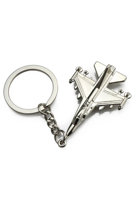 3D Airplane Keyring 4pcs Personalized Aircraft Keychain Creative Fashion Key Chain Alloy Keyfob for Gift Bag Key Pendant