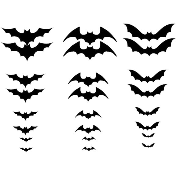 vlrwzc 3D Bats Wall Decal Wall Sticker for Home Halloween Party Decoration