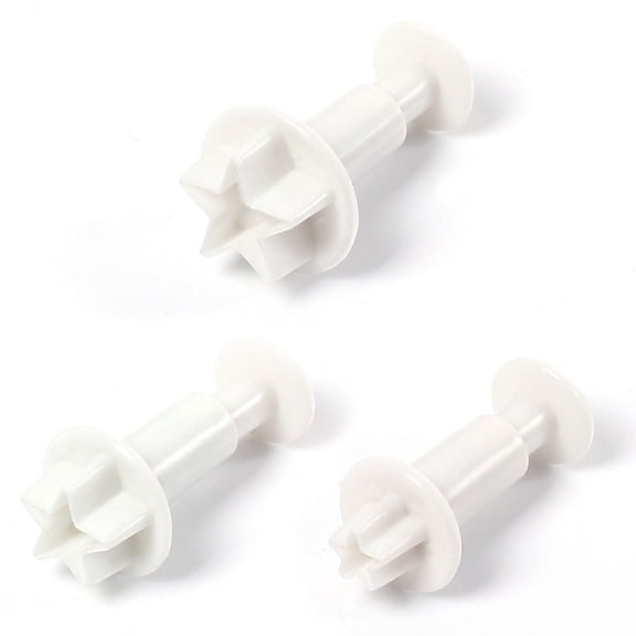 vlrwzc 3PCS Mini Star Fondant Cake Decorating Plunger Biscuit Cookies Cuter Mold Christmas Cake Decorating Tools