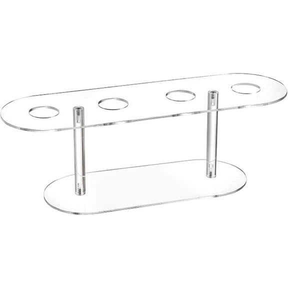 vlrwzc 4 Holes Acrylic Ice Cream Cone Holder Stand Clear Cupcake Display Rack for Party Event
