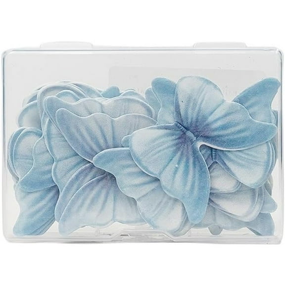 vlrwzc 48pcs Butterfly Cake Decorations Wafer Paper Butterflies Cake Decor 3D Butterfly Cupcake Toppers for Wedding Birthday Baby Shower Cake Decor