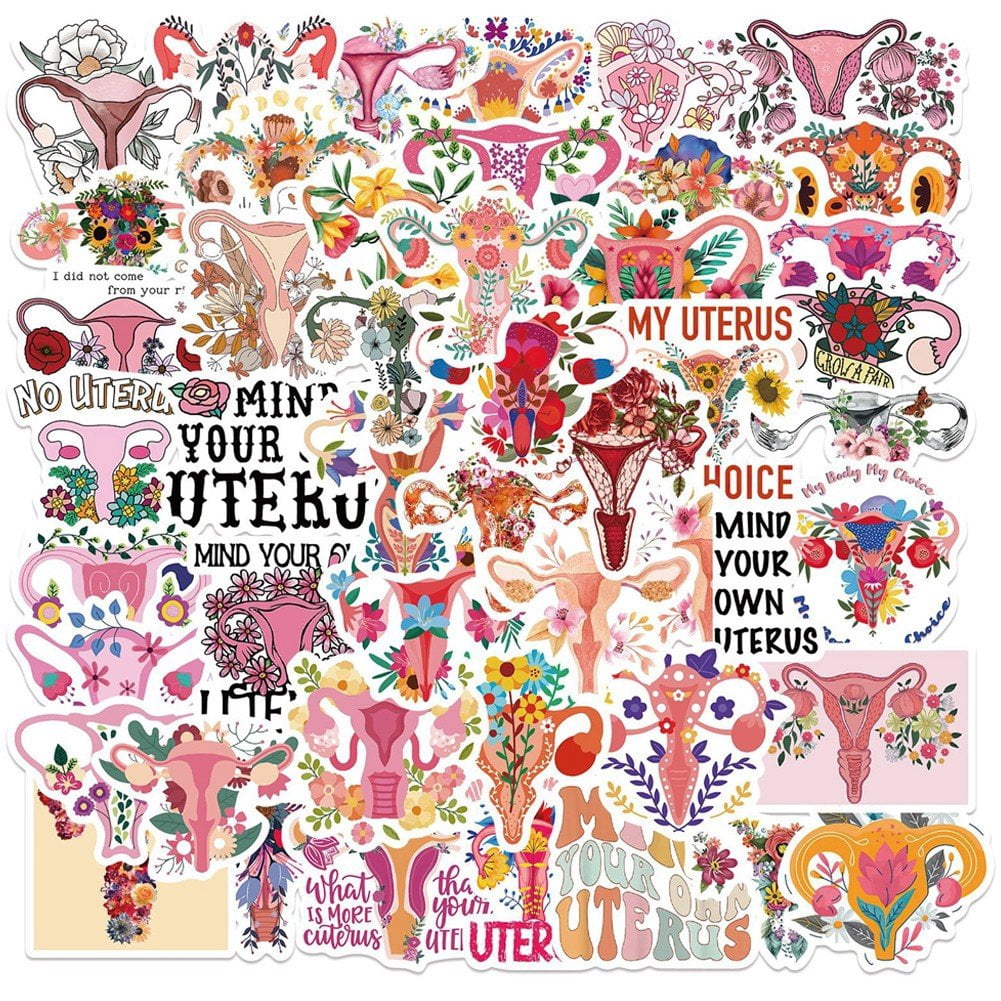 vlrwzc 50Pcs/Set Feminist Women's Rights Stickers Waterproof Vinyl ...