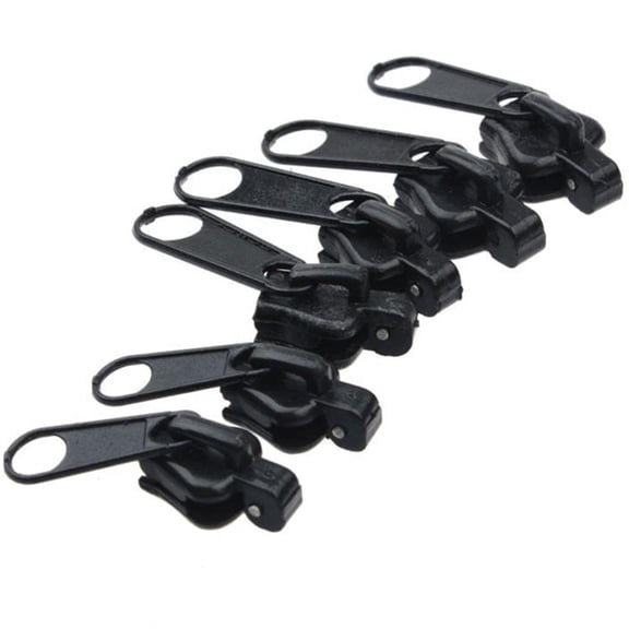 vlrwzc 6 Pcs/Pack Zipper Head Universal for Clothes Bag Replacement Zip Sliders Instant Repair Zipper