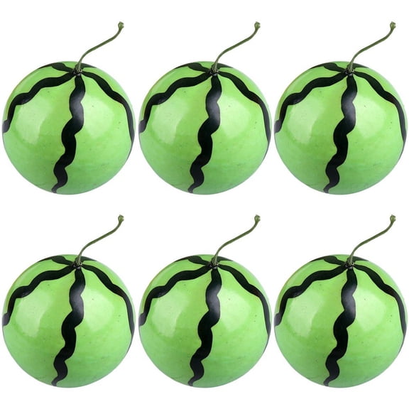 vlrwzc 6Pcs Artificial Mini Watermelon Model Simulation Fake Fruit for Window Display Decor