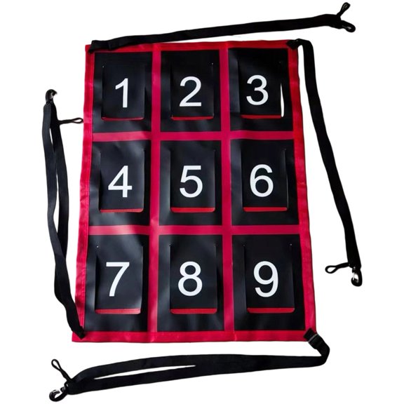 vlrwzc Baseball Pitching Training Target, 9 Pocket Strike Zone Practice Net Board for Hitting and Pitching, 50x71 cm, 1 Piece