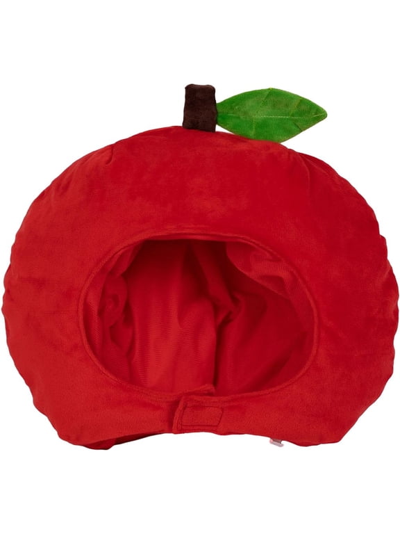 Cartoon Apple Headgear Fruit Shapes Hats Funny Adult Food Head Cover Headpiece Thanksgiving Funny Hat Accessory