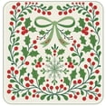 thumbnail image 1 of vlrwzc Christmas Theme Mahjong Mat, Anti-Slip Noise Reduction Game Table Cover for Tile Games, Cards, Board Games, 31.5 x 31.5 in, Red Berry Design, 1 Pack, 1 of 7