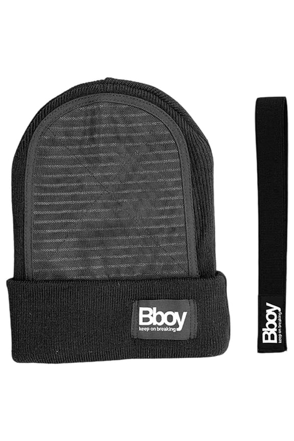 Classic Spin Cap with Bandage Non-slip Knitted Spin Hat Professional B Headspin Beanies with Sponge Padded for Hip Hop Breakdance