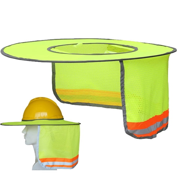 vlrwzc Construction Safety Reflective Hard Hat Neck Shield Helmet Sun Shade Reflective Stripe Kit Summer Sun Protection Prevent Sunburn