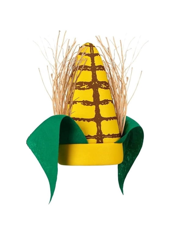 Corn Pointed Hat Cute Food Hats - Corn On The Cob Hat - Food s Hat Carnival Headwear for Party Supplies Accessories